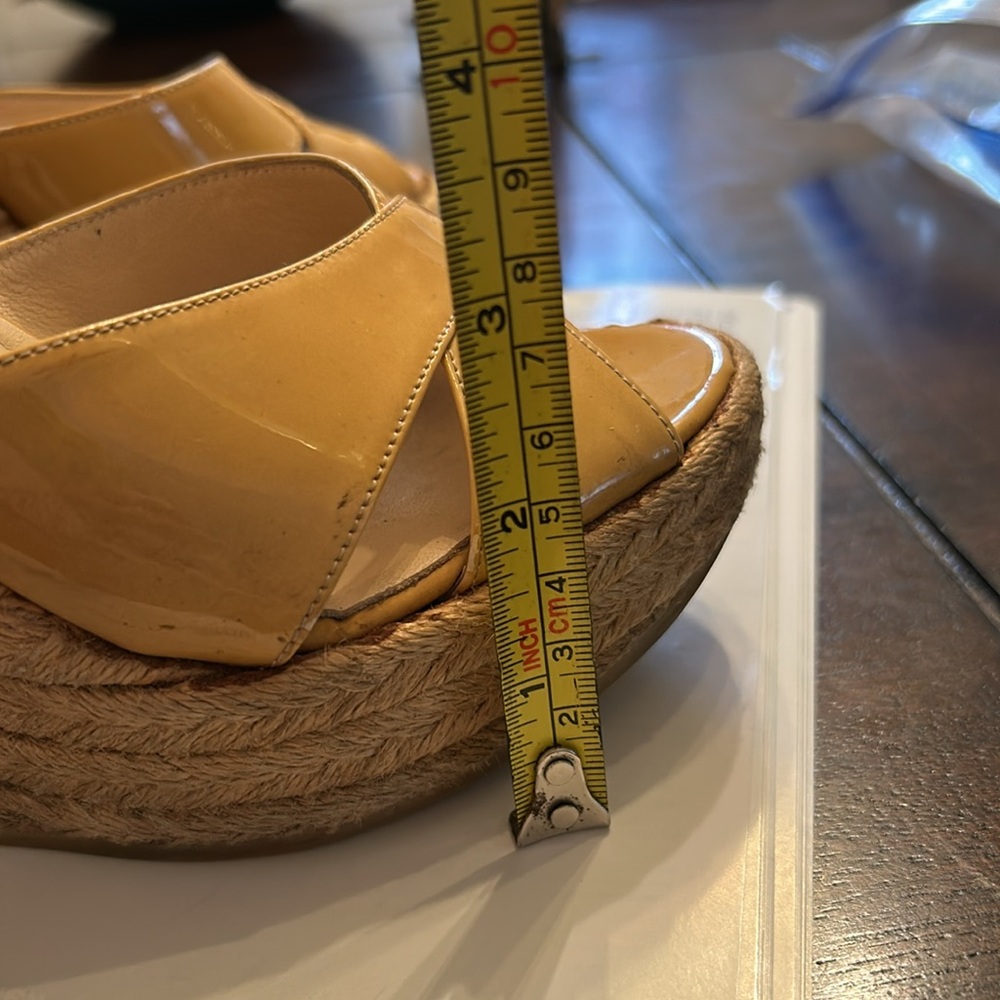 Jimmy Choo Yellow Platform Sandals size 6 - Picture 9 of 9